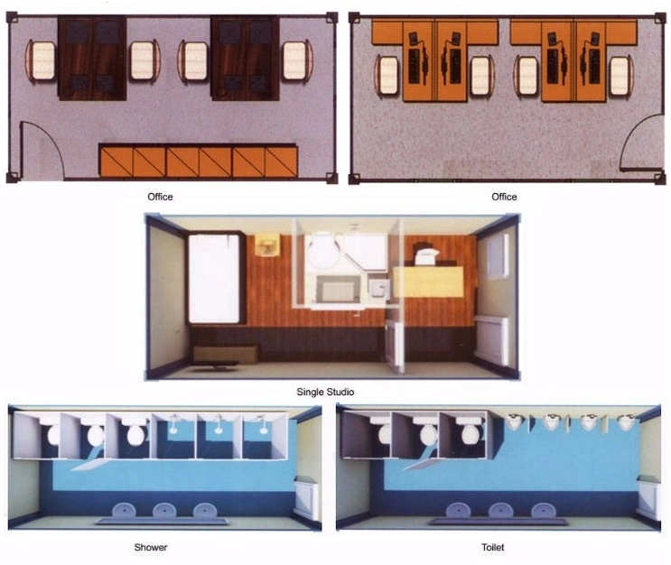 Fast Build Detachable Flat Pack Modular House Cheap Camping Small Tiny Prefab Modular Container House