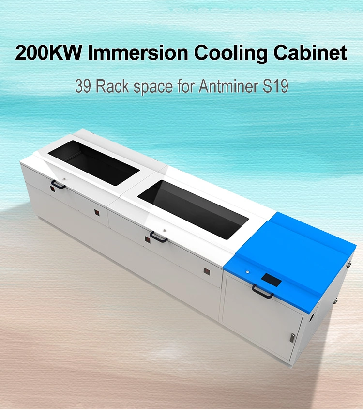 Oil/Water Immersion Cooling Box 120kw 200kw for Asic Mi Ner for 39PCS Ant M Iner S 17/T 17/T 19/S 19 Series Overclocking